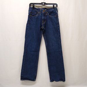 Hollister Men 28x30 Balboa Classic Straight Authentic Denim Jeans Dark Wash EUC
